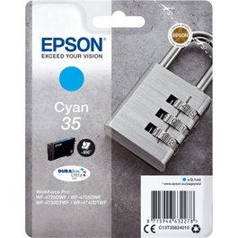 Epson Cartouche d'encre DURABrite Ultra Ink 35 Cyan C13T35824010
