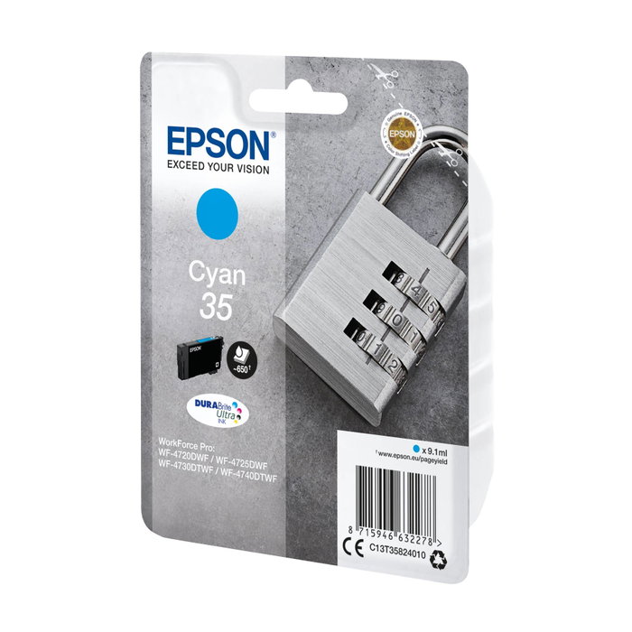 Epson Cartouche d'encre DURABrite Ultra Ink 35 Cyan C13T35824010 Epson Cartouche d'encre DURABrite Ultra Ink 35 Cyan C13T35824010