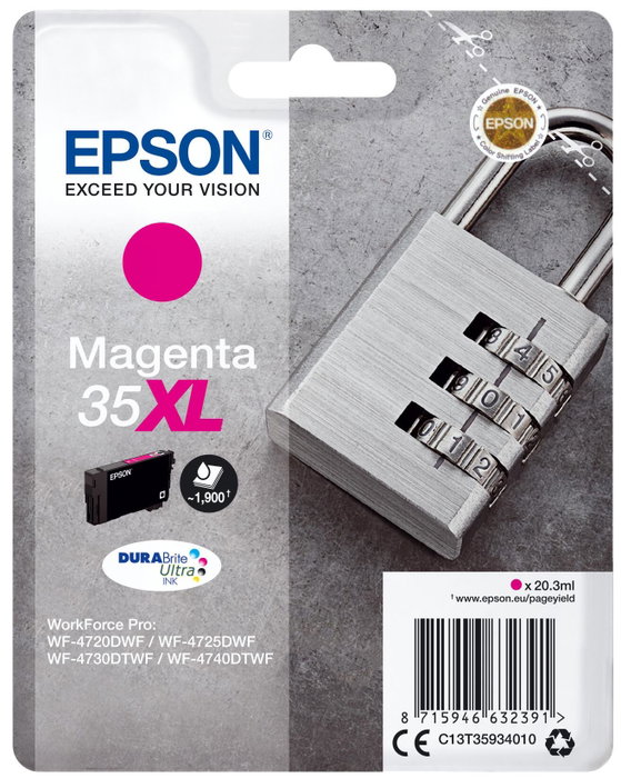 Epson Cartouche d'encre 35XL Magenta DURABrite Ultra C13T35934010