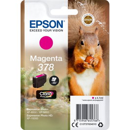 Epson Cartouche d'encre Claria Photo HD 378 Magenta C13T37834010一人用 packsinglepack