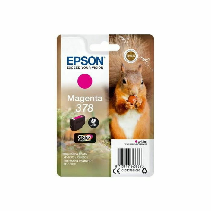 Epson Cartouche d'encre Claria Photo HD 378 Magenta C13T37834010一人用 packsinglepack