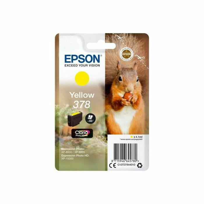 Epson Cartouche d'encre 378 Jaune Claria Photo HD 4,1 ml