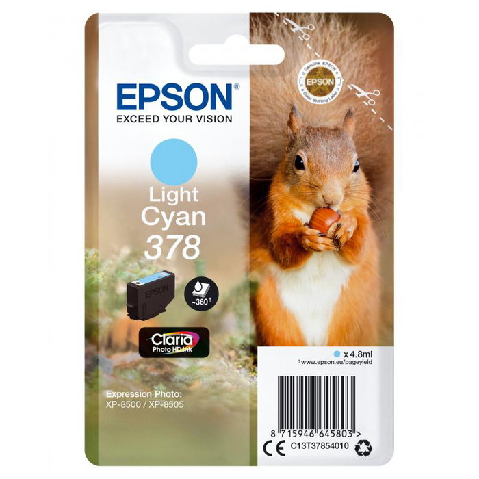 Epson Cartouche d'encre 378 Cyan clair C13T37854010