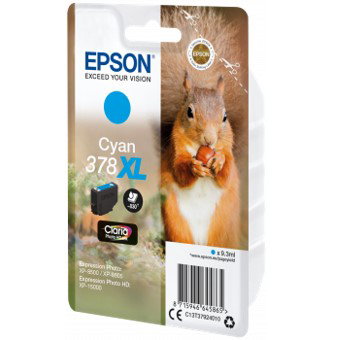 Epson C13T37924010 Cartouche d'encre 378XL Singlepack Cyan Claria Photo HD Ink