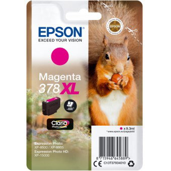 Epson C13T37934010 Cartouche d'encre Singlepack Magenta 378XL Claria Photo HD Epson C13T37934010 Cartouche d'encre Singlepack Magenta 378XL Claria Photo HD