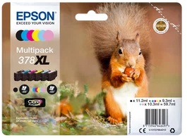 Epson C13T37984010 Cartouche d'encre 378XL Multipack Noir, Cyan, Magenta, Jaune, Cyan clair, Magenta clair ~4650 pages