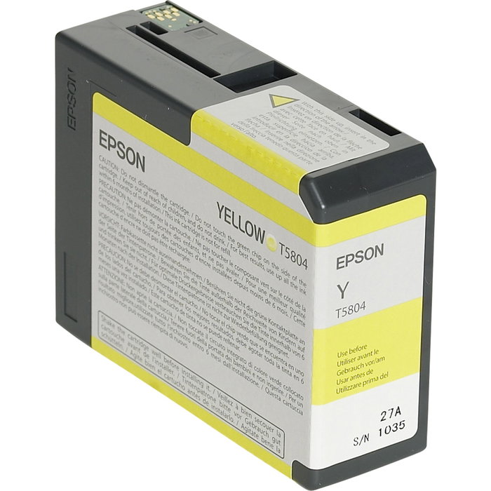 Epson Cartouche d'encre T5804 Jaune 80ml Epson Cartouche d'encre T5804 Jaune 80ml