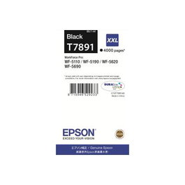 Epson C13T789140 Cartouche d'encre originale XXL Noir 65,1 ml pour WorkForce Pro WF-5110DW WF-5190DW WF-5620DWF WF-5690DWF