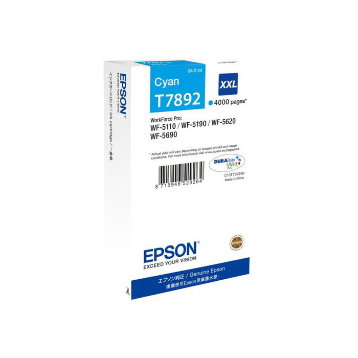Epson C13T789240 Cartouche d'encre cyan haute capacité
