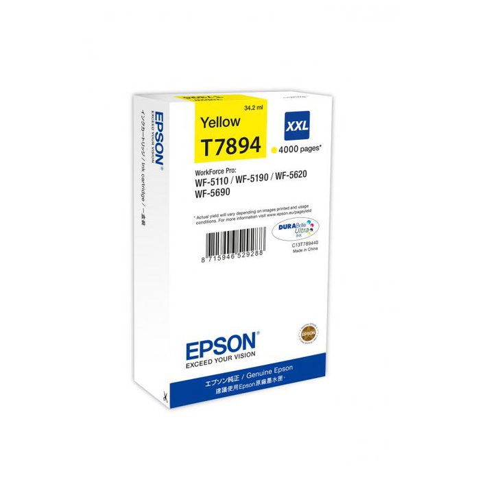Epson - Cartouche d'encre jaune HC C13T789440 - Encre Jaune Gelb pour imprimante Epson