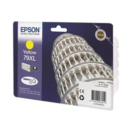 Epson 79XL Cartouche d'encre jaune DuraBrite Ultra (17.1 ml) pour imprimantes WorkForce Pro WF-4630DWF, WF-4640DTWF, WF-5110DW, WF-5190DW, WF-5620DWF, WF-5690DWF