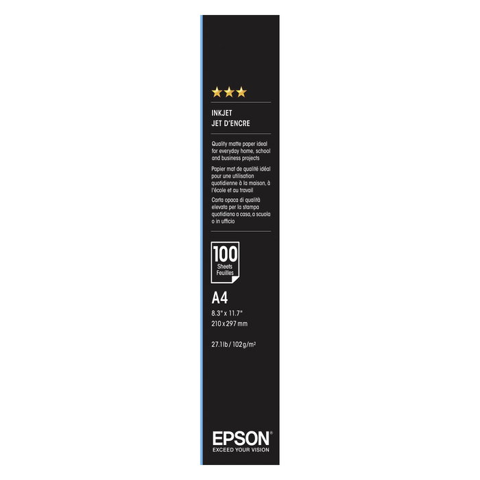 Epson Papier photo couché A4, 100 feuilles, 102g/m²