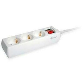 Equip Multiprise avec 3 prises secteur et interrupteur, Blanc