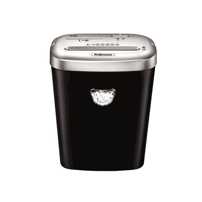 Fellowes 4653101 Destructeur de Papier 53C, Coupe en Particules 4x35mm, 10 Feuilles, Niveau de Sécurité P-4 Fellowes 4653101 Destructeur de Papier 53C, Coupe en Particules 4x35mm, 10 Feuilles, Niveau de Sécurité P-4