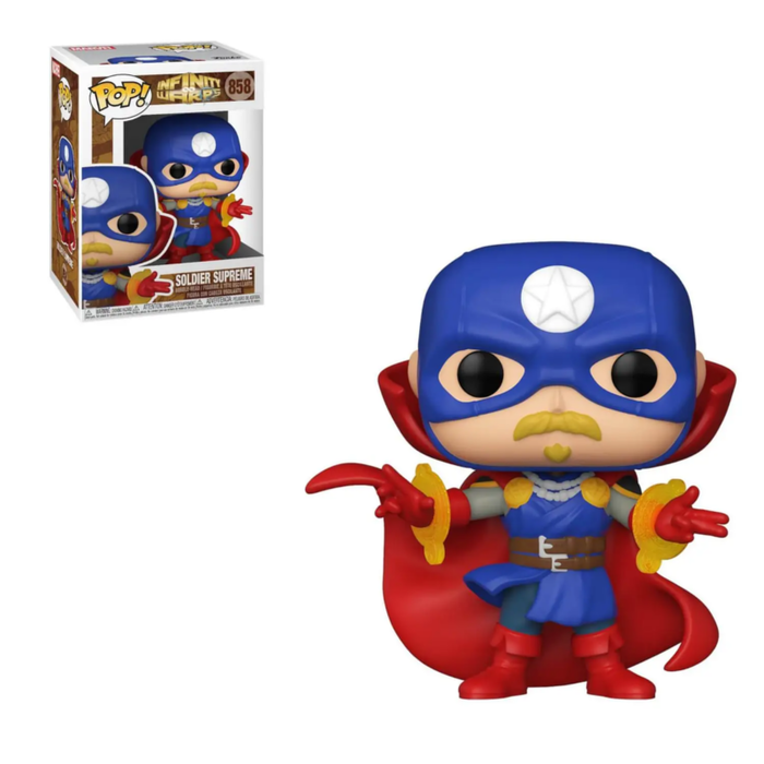 Funko Pop Marvel Infinity Warps Soldat Suprême Figurine Vinyle 9 cm Funko Pop Marvel Infinity Warps Soldat Suprême Figurine Vinyle 9 cm