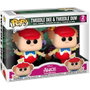 FUNKO - Blister de 2 Figuras POP Disney Alicia en el País de las Maravillas - Tweedle Dee and Dum - Figurines Vinyle 9 cm avec Fenêtre