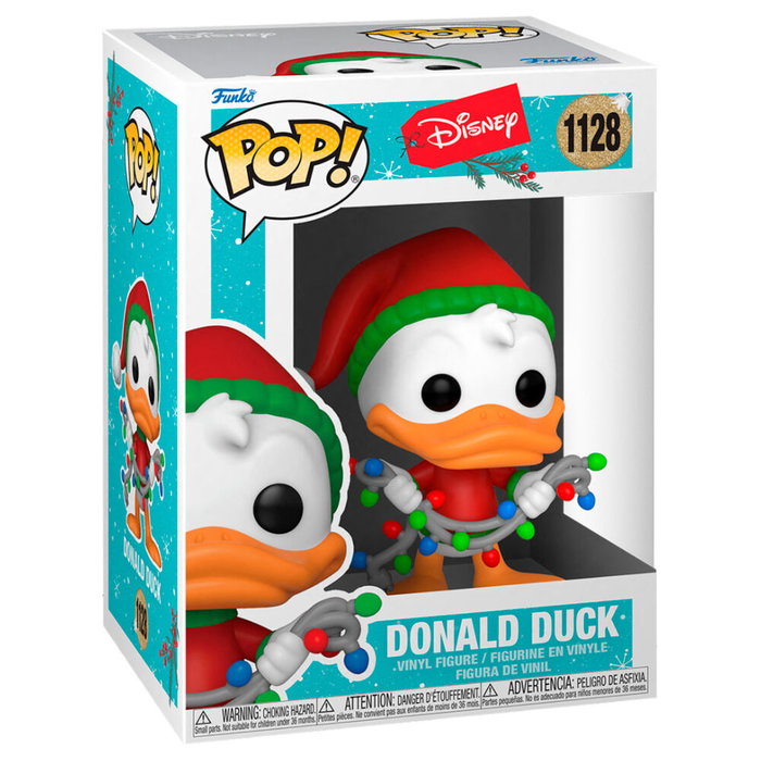 FUNKO - Figurine Pop Vinyl Disney Holiday Donald Duck en Version Vacances (9 cm) dans Boîte Cadeau