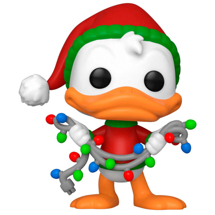 FUNKO - Figurine Pop Vinyl Disney Holiday Donald Duck en Version Vacances (9 cm) dans Boîte Cadeau
