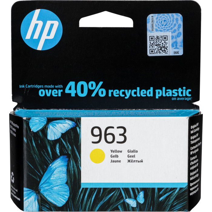 HP 963 Cartouche d'encre jaune authentique (3JA25AE) la couleur jaune, 1 pièce HP 963 Cartouche d'encre jaune authentique (3JA25AE) la couleur jaune, 1 pièce