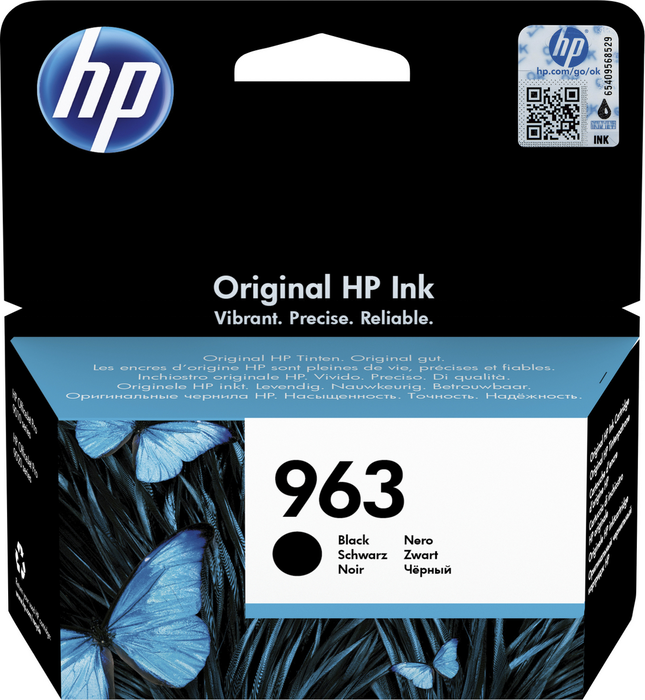 HP 963 Cartouche d'encre noire authentique (3JA26AE) de rendement standard HP 963 Cartouche d'encre noire authentique (3JA26AE) de rendement standard