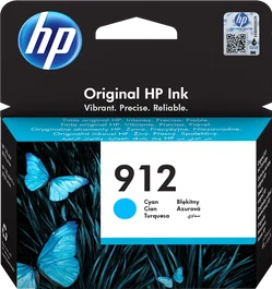HP 912 Cartouche d'encre Cyan (3YL77AE) original