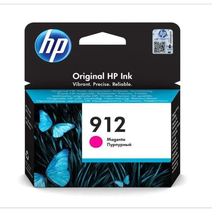 HP Cartouche d'encre magenta authentique 912 (3YL78AE) pour imprimante HP OfficeJet 8010/8020 et OfficeJet Pro 8020 séries - Compatible HP Instant Ink HP Cartouche d'encre magenta authentique 912 (3YL78AE) pour imprimante HP OfficeJet 8010/8020 et OfficeJet Pro 8020 séries - Compatible HP Instant Ink