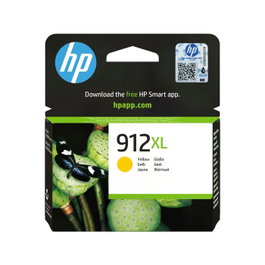 HP 912XL Cartouche d'encre jaune authentique - Grande capacité haut rendement - Compatible OfficeJet 8010e, 8012, 8014, 8015, OfficeJet Pro 8020, 8022, 8023, 8024, 8025