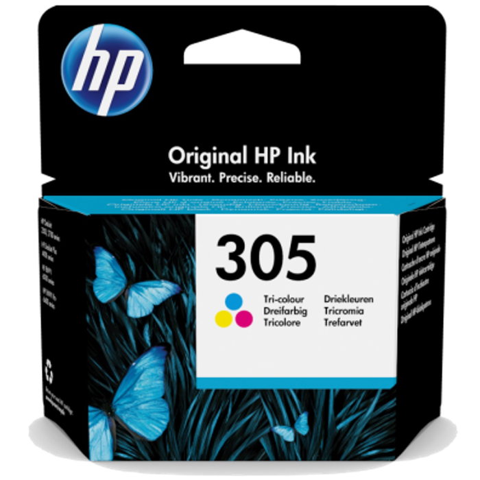 HP Cartouche d'encre 305 Tricolore 3YM60AE Original - Compatible Deskjet ENVY - Jusqu'à 100 pages HP Cartouche d'encre 305 Tricolore 3YM60AE Original - Compatible Deskjet ENVY - Jusqu'à 100 pages