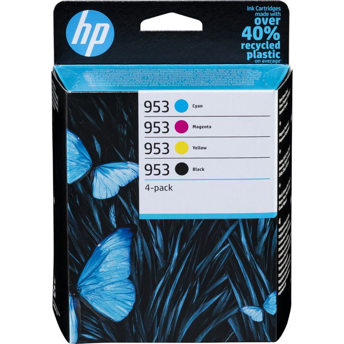 HP Multipack de 4 Cartouches d'Encre 953 (Noir, Cyan, Magenta, Jaune) HP Multipack de 4 Cartouches d'Encre 953 (Noir, Cyan, Magenta, Jaune)