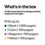 HP Pack de 4 cartouches d'encre 963 Noir, Cyan, Magenta, Jaune