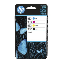 HP Pack de 4 cartouches d'encre 932/933 (6ZC71AE) Noir, Cyan, Magenta, Jaune