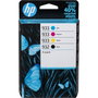 HP Pack de 4 cartouches d'encre 932/933 (6ZC71AE) - Noir, Cyan, Magenta, Jaune