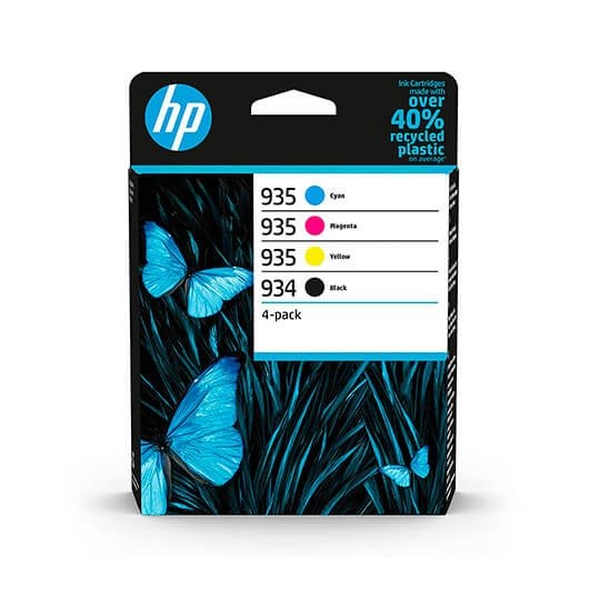 HP Multipack de 4 cartouches d'encre 934/935 (6ZC72AE) HP Multipack de 4 cartouches d'encre 934/935 (6ZC72AE)