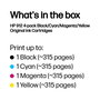 HP 912 - Pack de 4 cartouches d'encre originale - Noir, Cyan, Magenta, Jaune