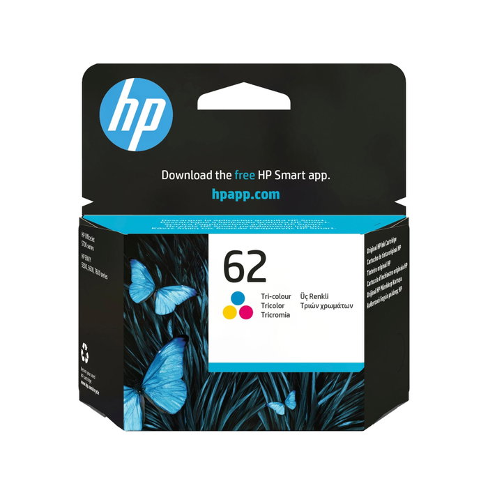 HP 62 Cartouche d'encre triple couleur C2P06AE