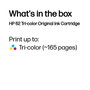 HP Cartouche d'encre 62 authentique Trio Couleurs (Cyan, Magenta, Jaune) pour imprimantes ENVY 5540-5644, OfficeJet 200-5744