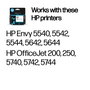 HP Cartouche d'encre 62 authentique Trio Couleurs (Cyan, Magenta, Jaune) pour imprimantes ENVY 5540-5644, OfficeJet 200-5744