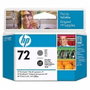 HP Cabezal d'impression 72 C9380A Noir/Gris