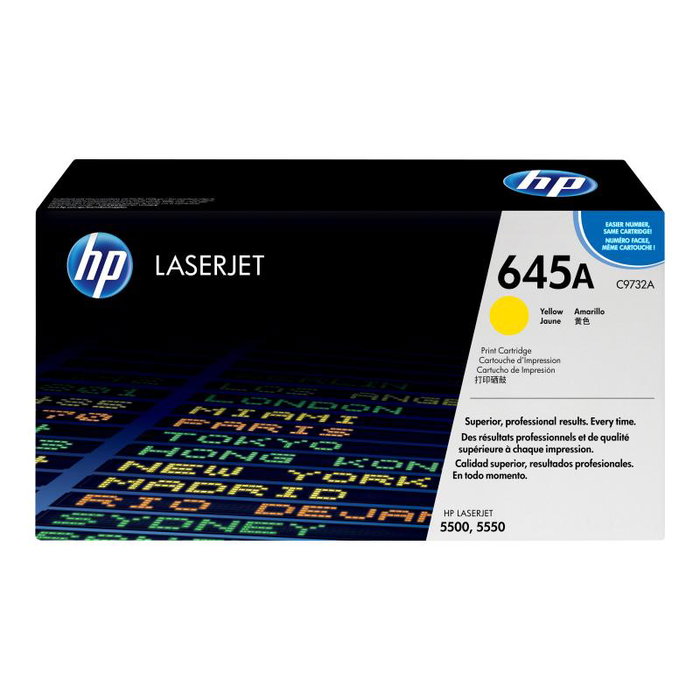 HP Cartouche d'encre jaune No 645A / HP645A (C9732A) - Compatible imprimantes HP