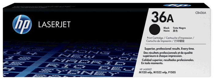 HP Cartouche de toner 36A (CB436A) noir HP Cartouche de toner 36A (CB436A) noir