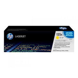 HP Cartouche 125A HP125A HP 125A Jaune Original LaserJet Toner (CB542A) pour Color LaserJet CM1312 MFP, CP1215, CP1217, CP1515n, CP1518ni