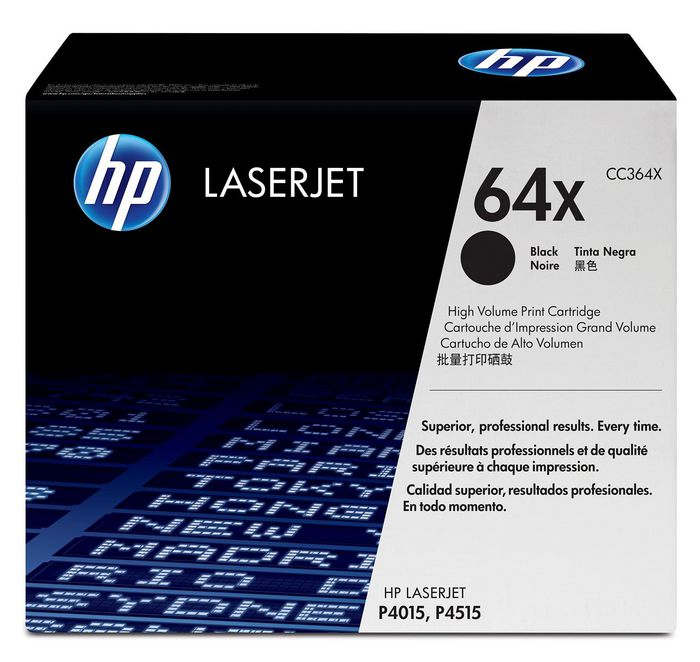HP 64X Cartouche de toner Noir Haute Capacité HP 64X Cartouche de toner Noir Haute Capacité