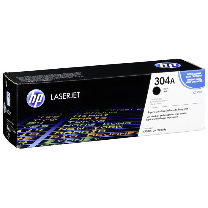 HP Cartouche de toner 304A Noir (CC530A)