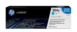 HP 304A Cyan (CC531A) toner LaserJet authentique<|image> much more than just a regular cartridge, it's professional quality for your business. 