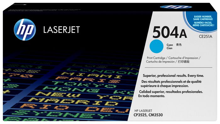 HP 504A LaserJet Cyan