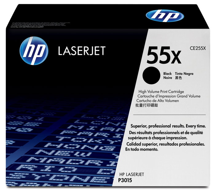 HP Cartouche de toner 55X CE255X Noir XL