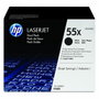 HP 55X CE255XD Noir Pack Double