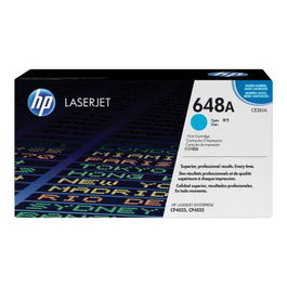 HP - Cartouche Cyan CE261A / 648A pour imprimante - Cartouche d'encre originale