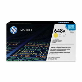 HP Cartouche Toner CE262A / 648A Jaune - Cartouche d'origine compatible pour imprimantes HP