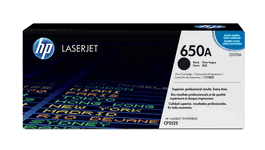 HP Toner CE270A / 650A Noir Compatible avec Imprimantes Laser
